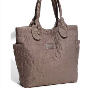 Marc By Marc Jacobs Brown Quilted Nylon Tote
